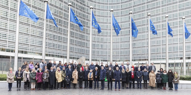 Die Mitglieder der Ulysseus-Allianz in Brüssel.<address>© Óscar Romero</address>