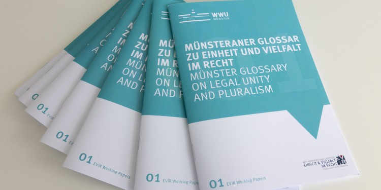 Das Münsteraner Glossar zu Einheit und Vielfalt im Recht ist jetzt in der zweiten Ausgabe erschienen.<address>© Käte Hamburger Kolleg „Einheit und Vielfalt im Recht“</address>