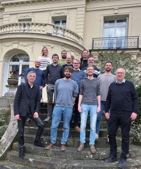 Interdisciplinary collaboration: the team members of the DFG research group “The Digital Town of the Future” exchange ideas regularly – as here, in Landhaus Rothenberge.<address>© The “Digital Town of the Future” research group</address>