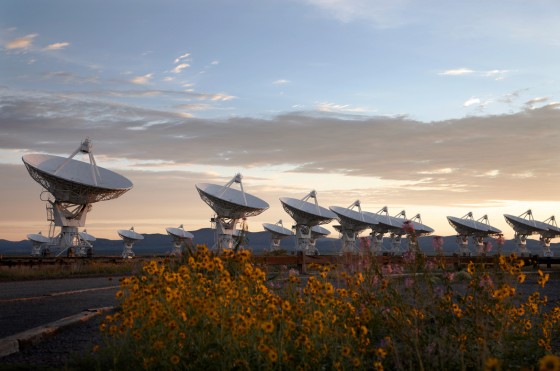 Die Radioteleskope des Very Large Array in San Agustin, New Mexico (USA), gehören zu den Teleskopen des NANOGrav-Konsortiums.<address>© NRAO/AUI/NSF</address>