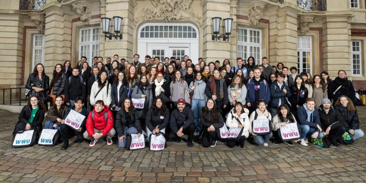 Many students from all over the world are looking forward to their studies in Münster.<address>© Uni MS - Peter Leßmann</address>