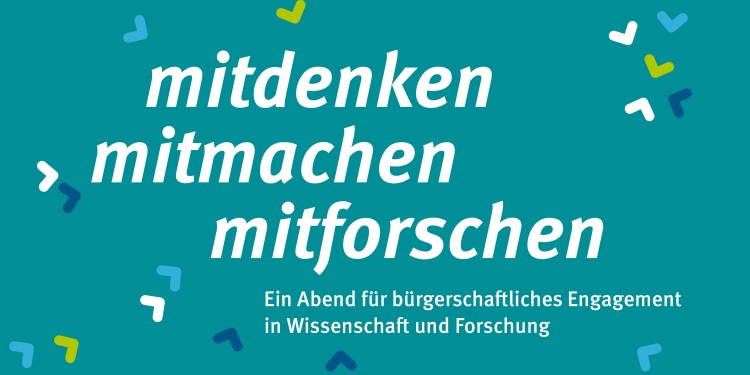 Plakat der Veranstaltung „mitdenken – mitmachen – mitforschen“ am 24. April<address>&copy; Uni MS - Designservice</address>