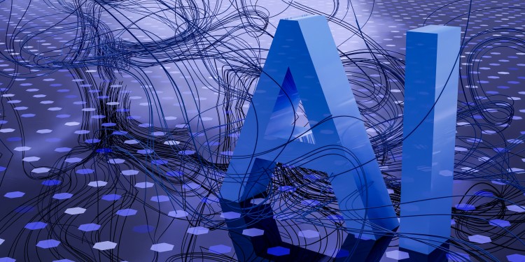 Symbolbild mit dem Schriftzug „AI“, das für Artificial Intelligenze (Künstliche Intelligenz) steht.<address>© Unsplash - Steve Johnson</address>