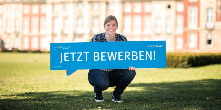Studierende der Universität Münster können sich bis zum 1. Juli um ein ProTalent-Stipendium bewerben.<address>© Uni MS - Thomas Mohn / goldmarie design</address>