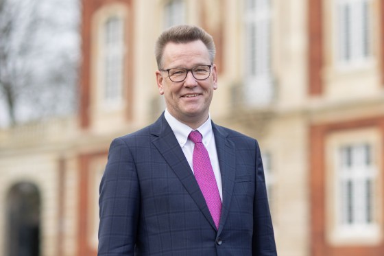 Portraitfoto Rektor Prof. Dr. Johannes Wessels<address>&copy; Uni MS - Peter Leßmann</address>