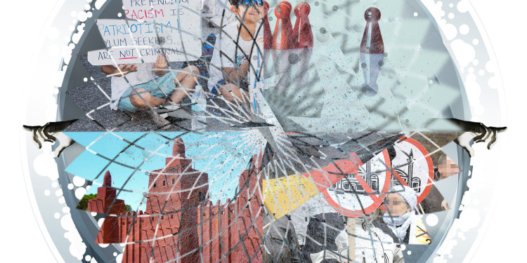 Tensions arise between political, cultural and religious sections of the population in pluralistic societies. The “Religion and Politics” Cluster of Excellence examines how belonging arise, how conflicts are regulated and how conciliations are effected.<address>© “Religion and Politics” Cluster of Excellence / Stefan Matlik</address>