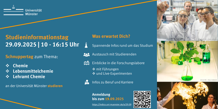 Flyer zum Studieninformationstag<address>© Uni MS - Mara Hobbold</address>