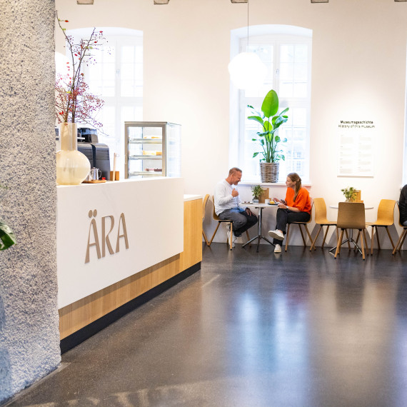 Zu sehen ist das Café im Geomuseum.<address>© Uni MS – Linus Peikenkamp</address>