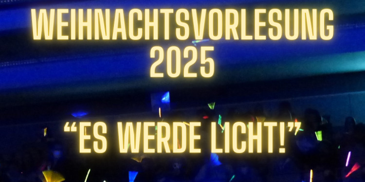 Flyer zur Weihnachtsvorlesung<address>© FB 12 - Hauke Engler</address>