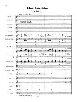 Partitur des Nussknackers<address>© P. Tschaikowski: „Der Nussknacker“, op. 71 (Erstdruck, ca.1892) | imslp.org</address>