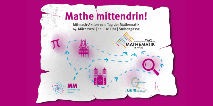 Am Aktionsstand mitten in Münster können Interessierte Mathematik spielerisch entdecken.<address>&copy; Mathematics Münster</address>