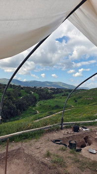 The two researchers have been working together for seven years – most recently at an excavation near the Israeli city of Beth She'an.<address>&copy; Institute of Classical Archaeology and Christian Archaeology</address>