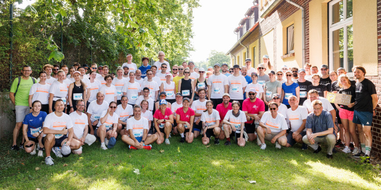 Rund 400 Läuferinnen und Läufern brachte die Uni Münster an den Start.<address>&copy; Peter Leßmann</address>