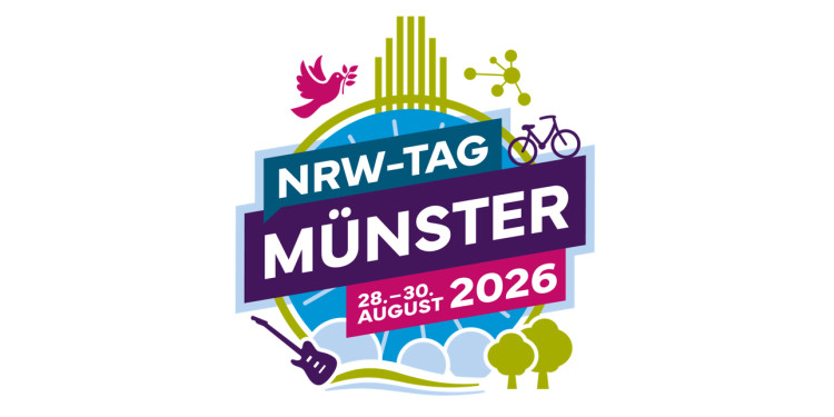 Die Universität Münster beteiligt sich am NRW-Tag auf mehreren Bühnen, mit Workshops, Vorträgen und Diskussionsveranstaltungen.<address>&copy; NRW-Tag</address>