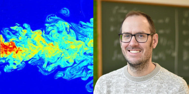 Prof. Dr. Christian Seis forscht an der Universität Münster im Bereich der Analysis und der partiellen Differentialgleichungen.<address>&copy; Uni MS – Victoria Liesche</address>