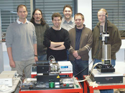 Forschen auf der Nano-Ebene: Dr Hölscher und seine Arbeitsgruppe