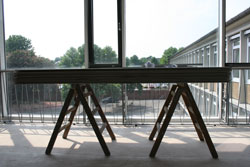 Bauarbeiten im Stein-Haus